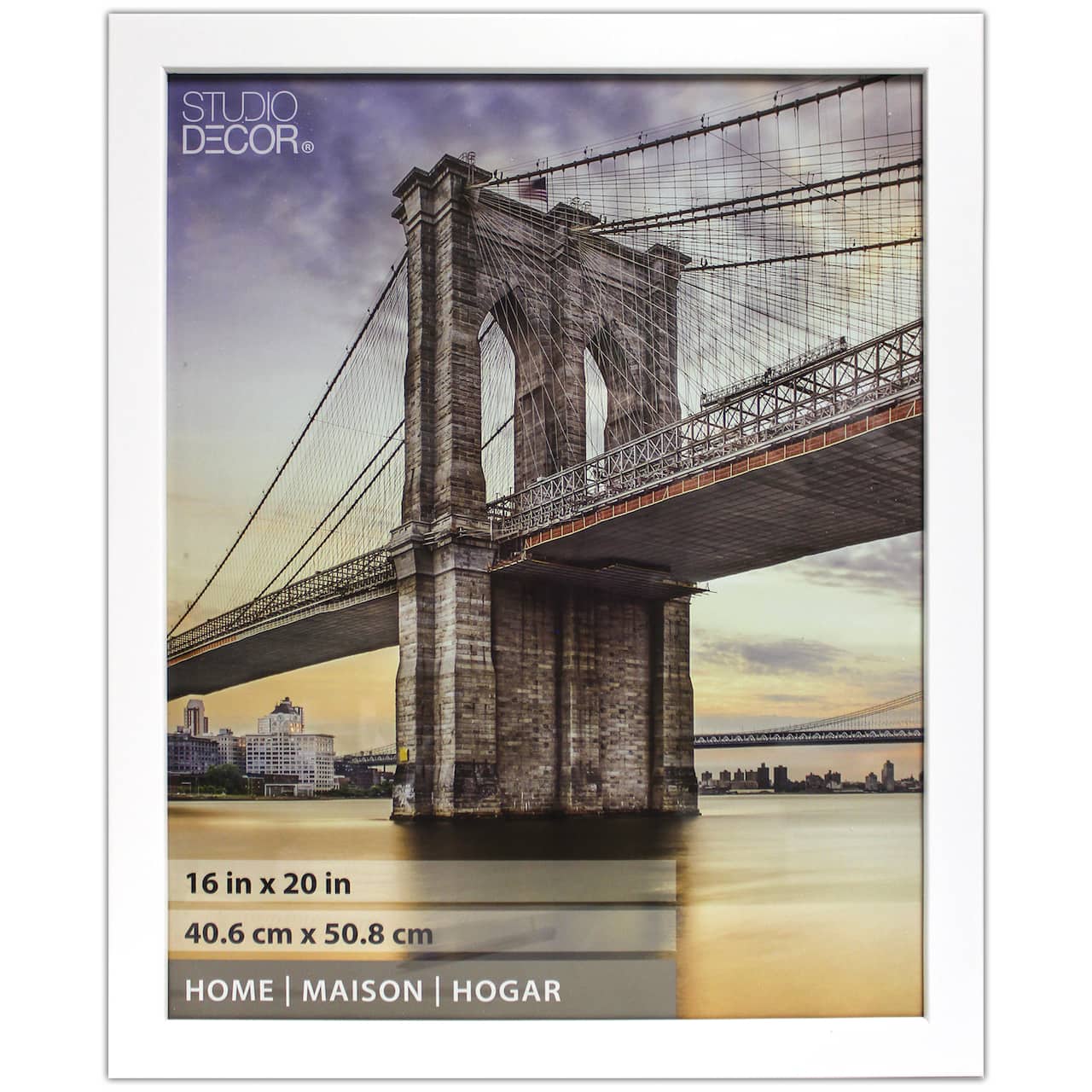 Home Flat White Frame by Studio Décor®